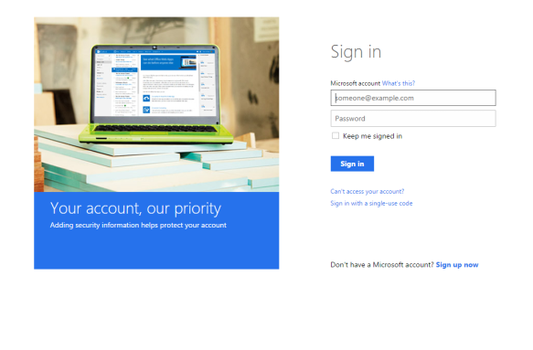 ms account page